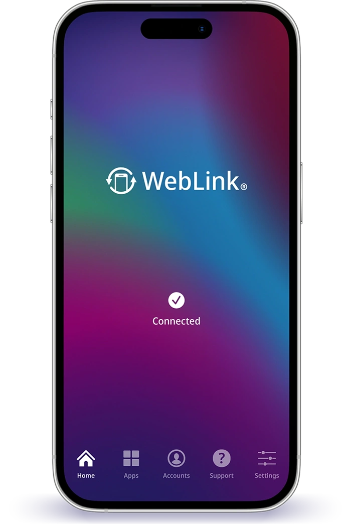 WebLink Host smartphone app